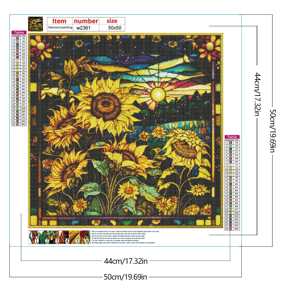 Diamond Painting - Full Round Drill - Sunflower(Canvas|30*30cm)