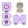 Protective Cover Compatible for Sony LinkBuds Clip WF-LC900 TPU Earphone Case Protective Skin Case with Carabiner Anti Scratch & Shockproof