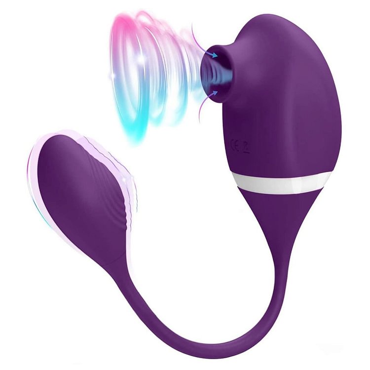 2 In 1 G-Spot Clitoral Sucking Vibrator With Vibrating Egg-sanmei toy