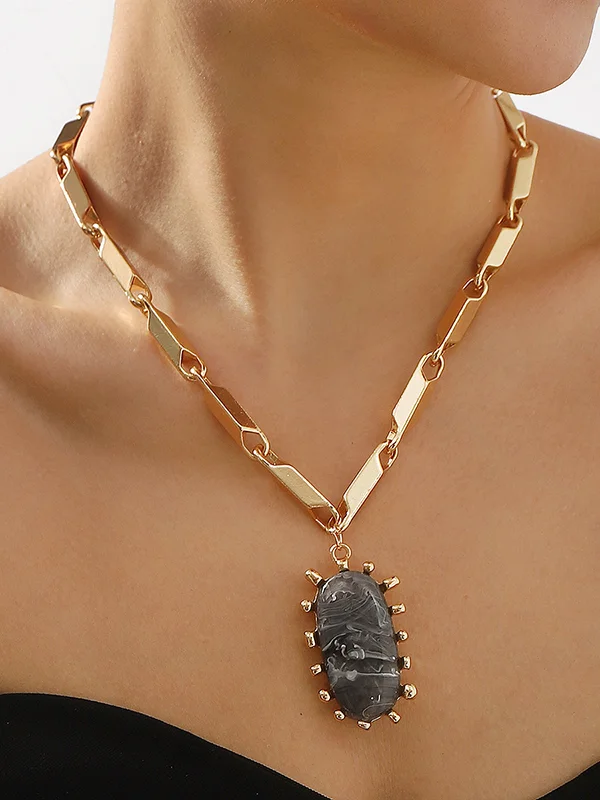 Chains Geometric Normcore Necklaces Accessories