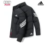 ADIDAS | AUDI, JAQUETA DE PENAS DE ganso BRANCA, VENDA DE ESTOQUE, QUANTIDADE LIMITADA