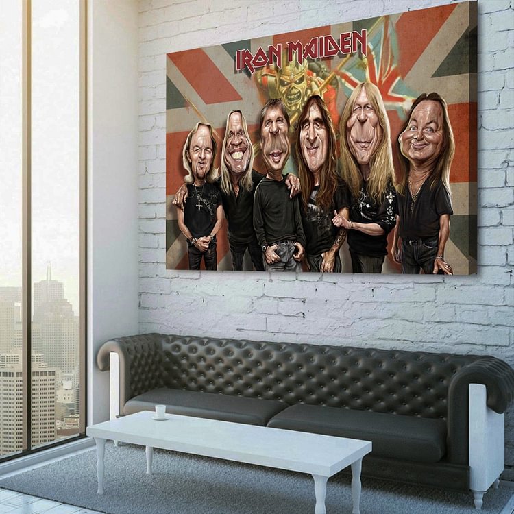 Iron Maiden heavy metal band Canvas Wall Art