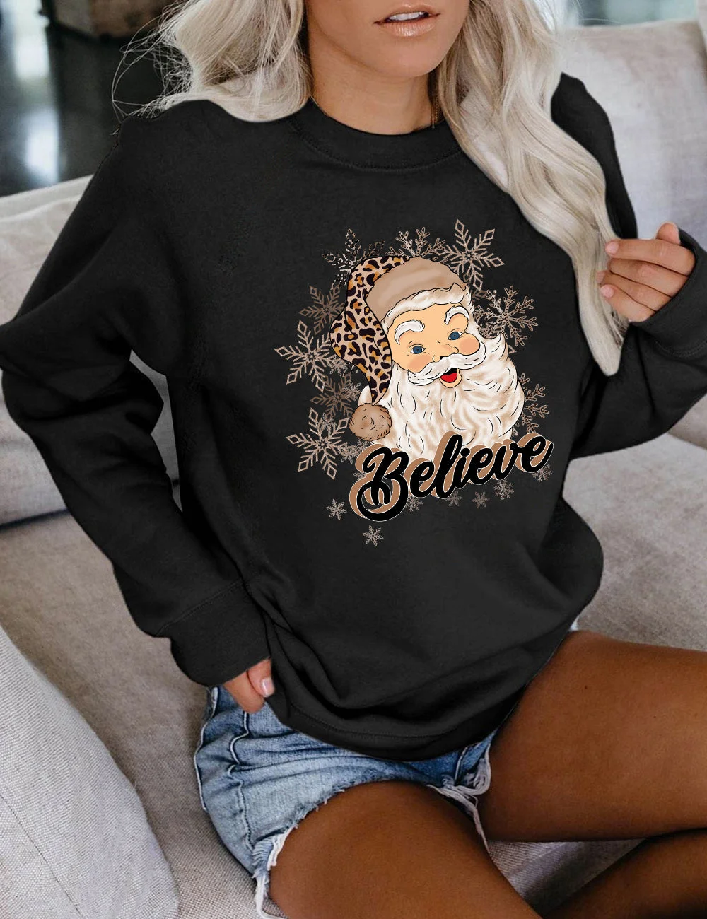 Christmas Santa Believe Sweatshirt