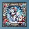 Diamond Painting-DIY Full Round Drill Christmas Candy Unicorn(40*40CM)