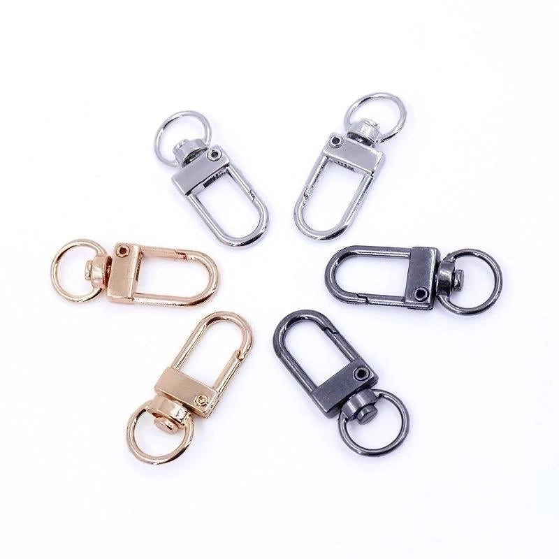 20 Pieces Spot Mobile Phone Accessories Key Chain Zinc Alloy Luggage Buckle Toy Hardware Accessories Dog Buckle Spring Buckle