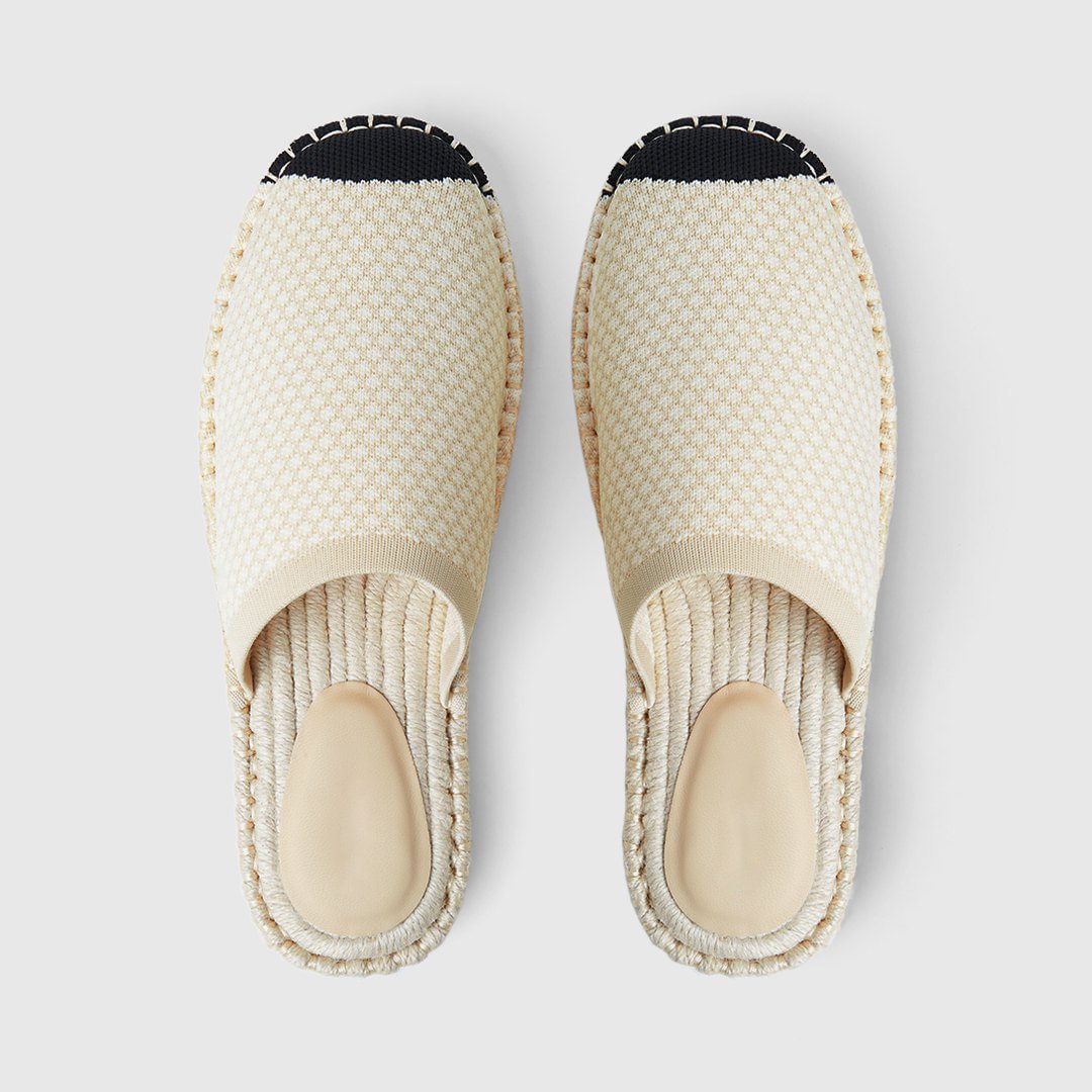 white square toe flats