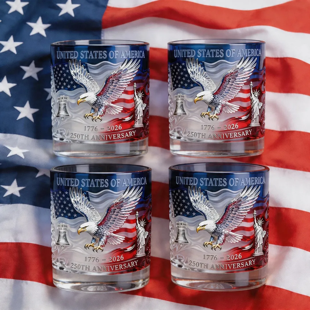 Limited Edition 2026 USA 250th Anniversary Commemorative Glass &ndash; 1776-2026 Heritage Edition