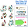 6Pcs DIY Musical Notes Double Sided Diamond Painting Keychains