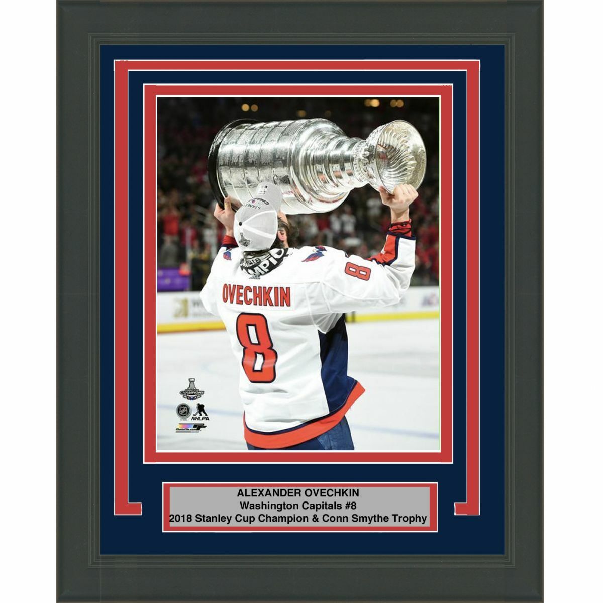 Framed ALEXANDER OVECHKIN Washington Capitals Stanley Cup Champs 8x10 Photo Poster painting #2