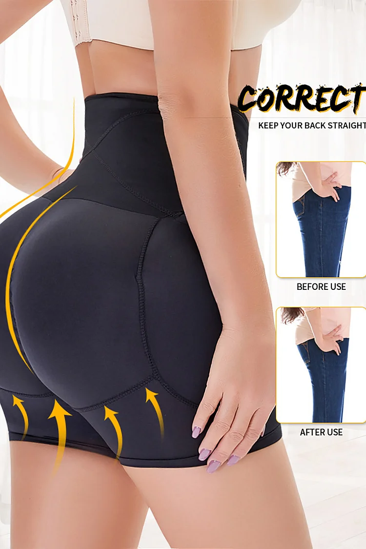Plus Size Widen Three Buckle High Waist Hip Lifting Pant Shapewear