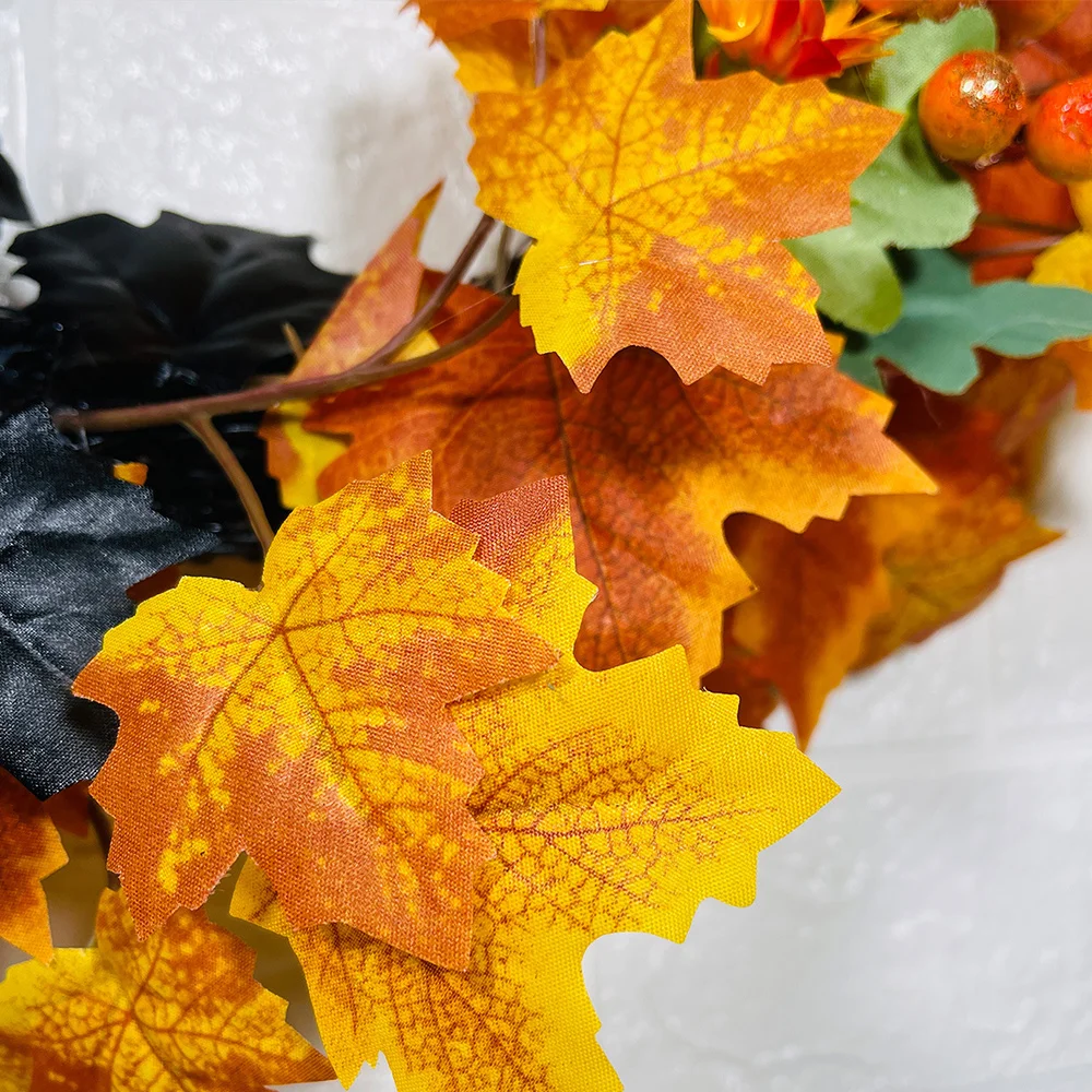 Halloween Horror Skull Fall Simulation Maple Leaf Creative Garland