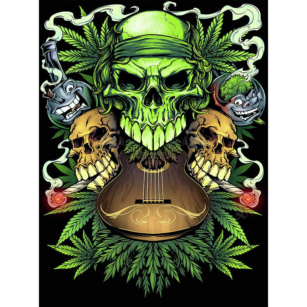

Skull Skeleton - 11CT Stamped Cross Stitch - 40*50CM, 501 Original