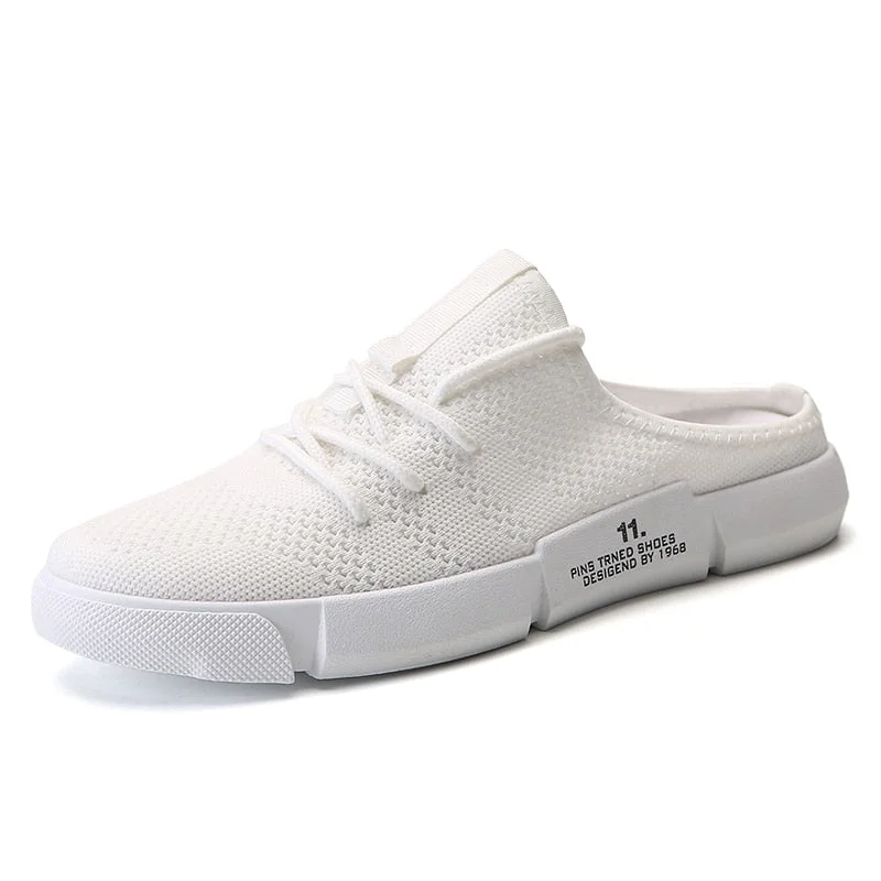 Susugrace Casual Men Half Shoes Hot Sale Home Slippers Outdoor Men Sandals Breathable Light Slip On Male Slippers Youth Fashion