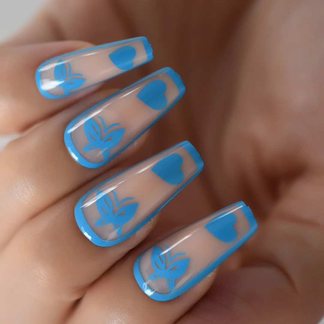 Detachable Medium Coffin Fakw Nails Snakeskin Nails Pre-Design Gelx Nails Tip Nails Stick On Nails Full Cover Nails Wholesale RU-Nail Inspo