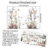 Floral Genie Plant Home Decorative Self Adhesive Wall Sticker