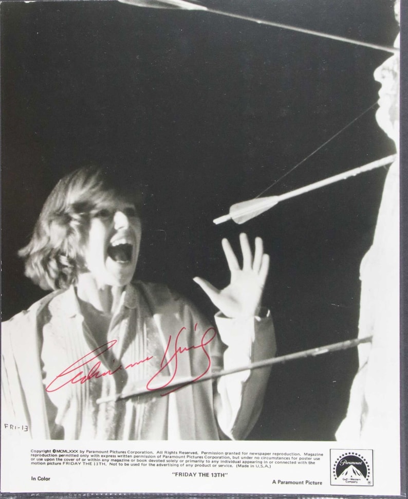 Adrienne King Signed Autographed Vintage Glossy Friday the 13th