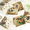 6pcs Diamond Painting Bee Greeting Card with Envelope for Family Friends Holiday Gift Congratulations