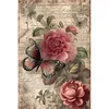 Vintage Butterfly Peonies-Paint by Numbers Acrylic Painting 40*60CM(Poster style）