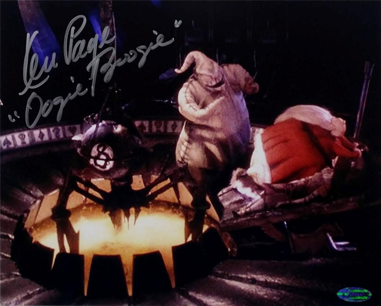 Ken Page Signed Oogie Boogie Nightmare Before Christmas 8x10 Photo Poster painting OC Holo OC1