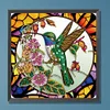 Hummingbird Glass Painting-Partial Special Shaped Diamond Painting 30*30CM