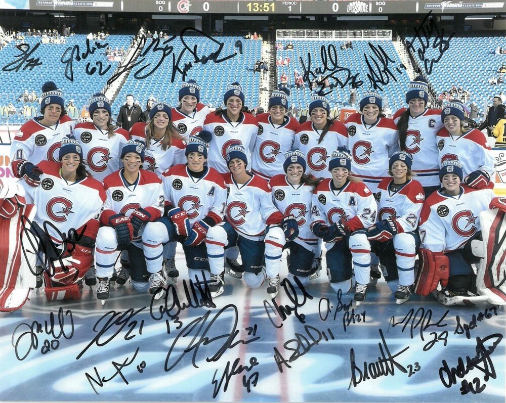 MONTREAL CANADIENNES SIGNED 8x10 Photo Poster painting AUTOGRAPHED