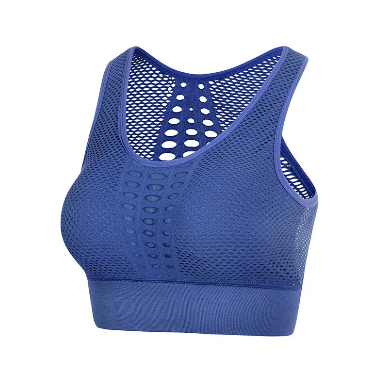 SVOKOR Seamless Bra Sexy Openwork Running Shockproof Breathable Sports Underwear Quick-drying Fitness Beauty Back Shirt