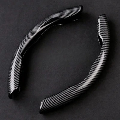 Car Steering Wheel Cover Water Transfer Carbon Fiber Pattern Ultra-thin Sweat-absorbent Anti-slip Steering Wheel Cover