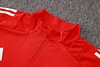 Joyfball 2024/2025 Manchester United Long Zipped Jacket Red Football Jersey 1:1 Thai Quality