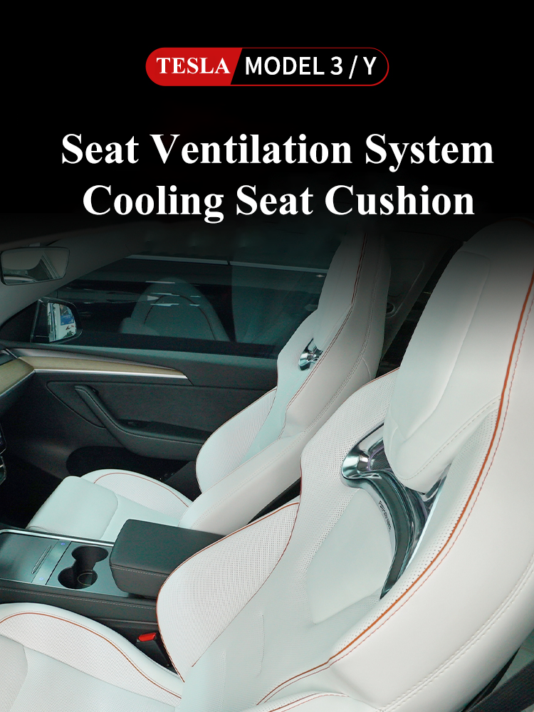 TESLASY Tesla Model 3Y Sportscar Style Seat Ventilated Cushion (Full seats)