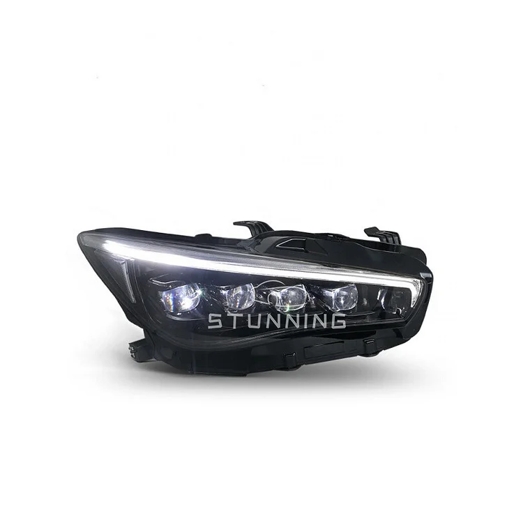 Crystal Conversion facelift Full LED upgrade Headlight headlamp Assembly for Infinity Q50 2015-2020 head light head lamp plug and play ITN Auto