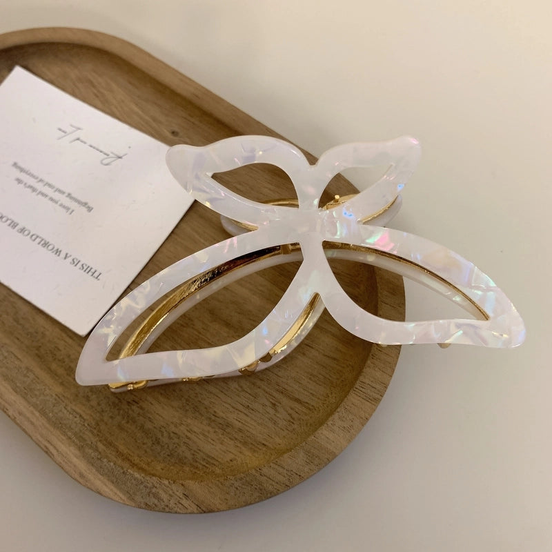 Women’s Minimalist Bow Knot Acetic Acid Sheets Hair Claws