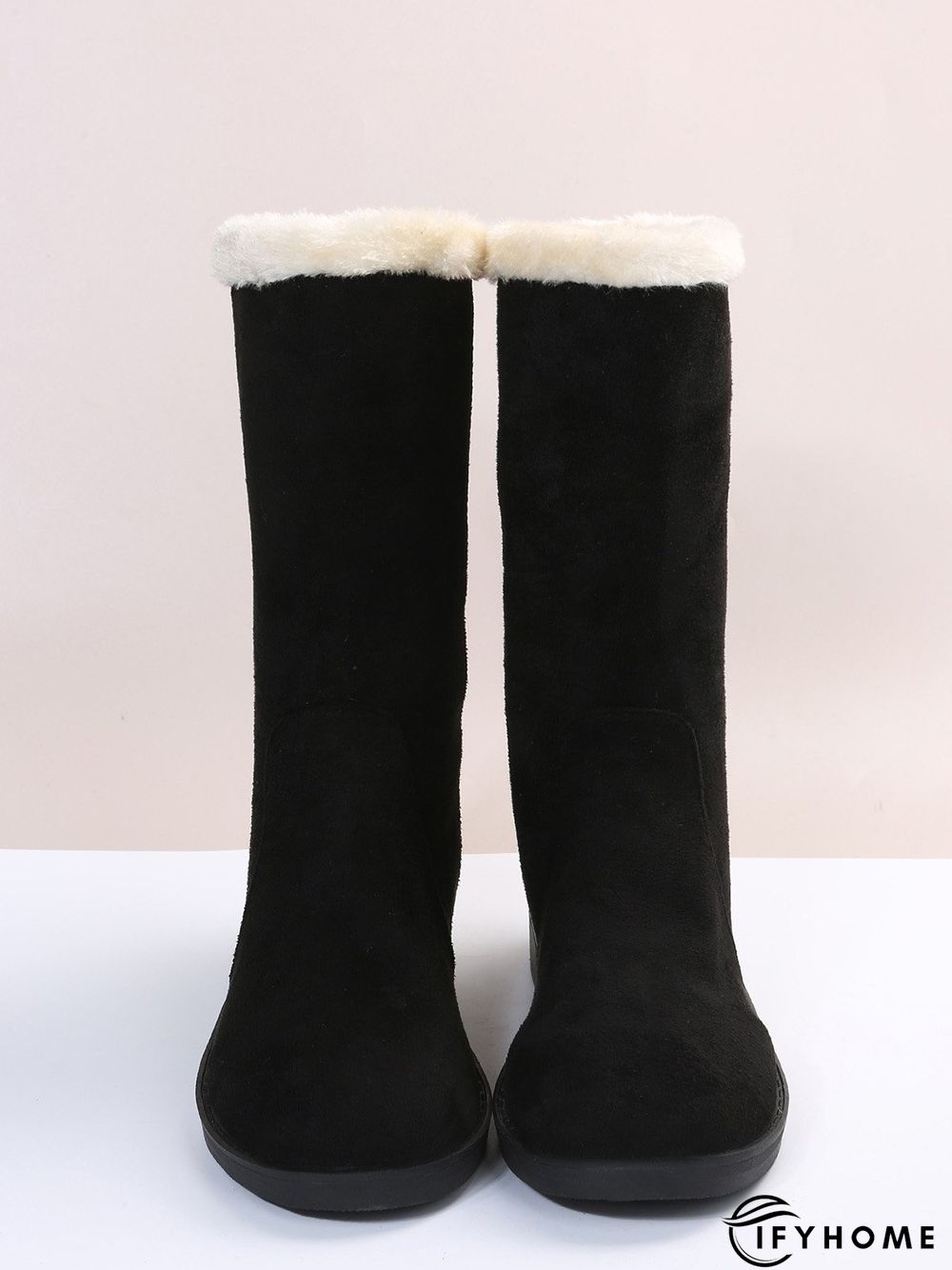 Plus Size Winter Casual Slip On Warm Lined Snow Boots | IFYHOME