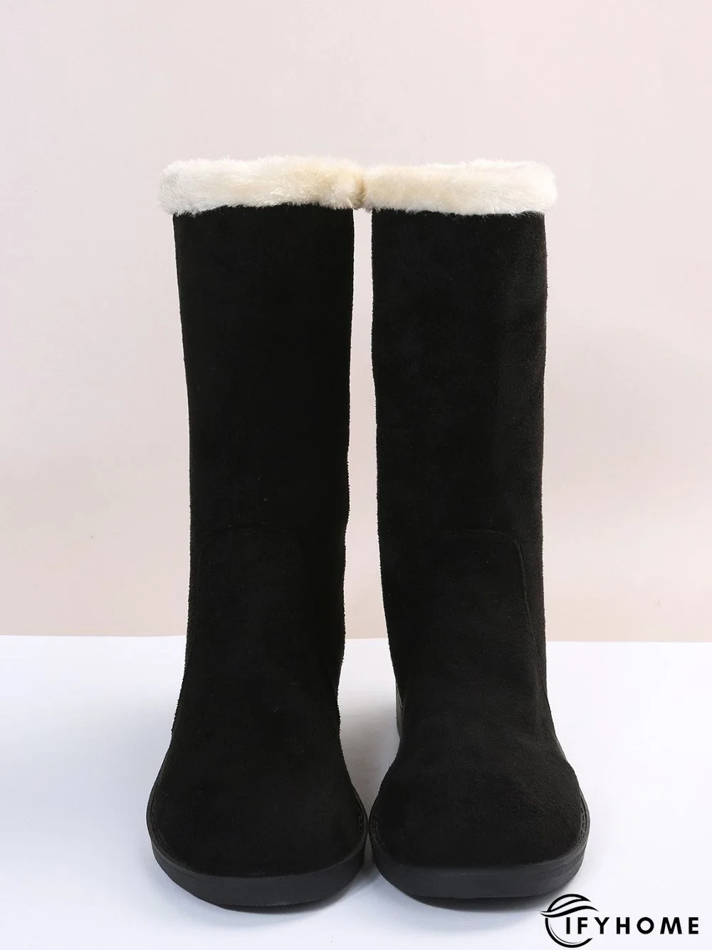 Plus Size Winter Casual Slip On Warm Lined Snow Boots | IFYHOME