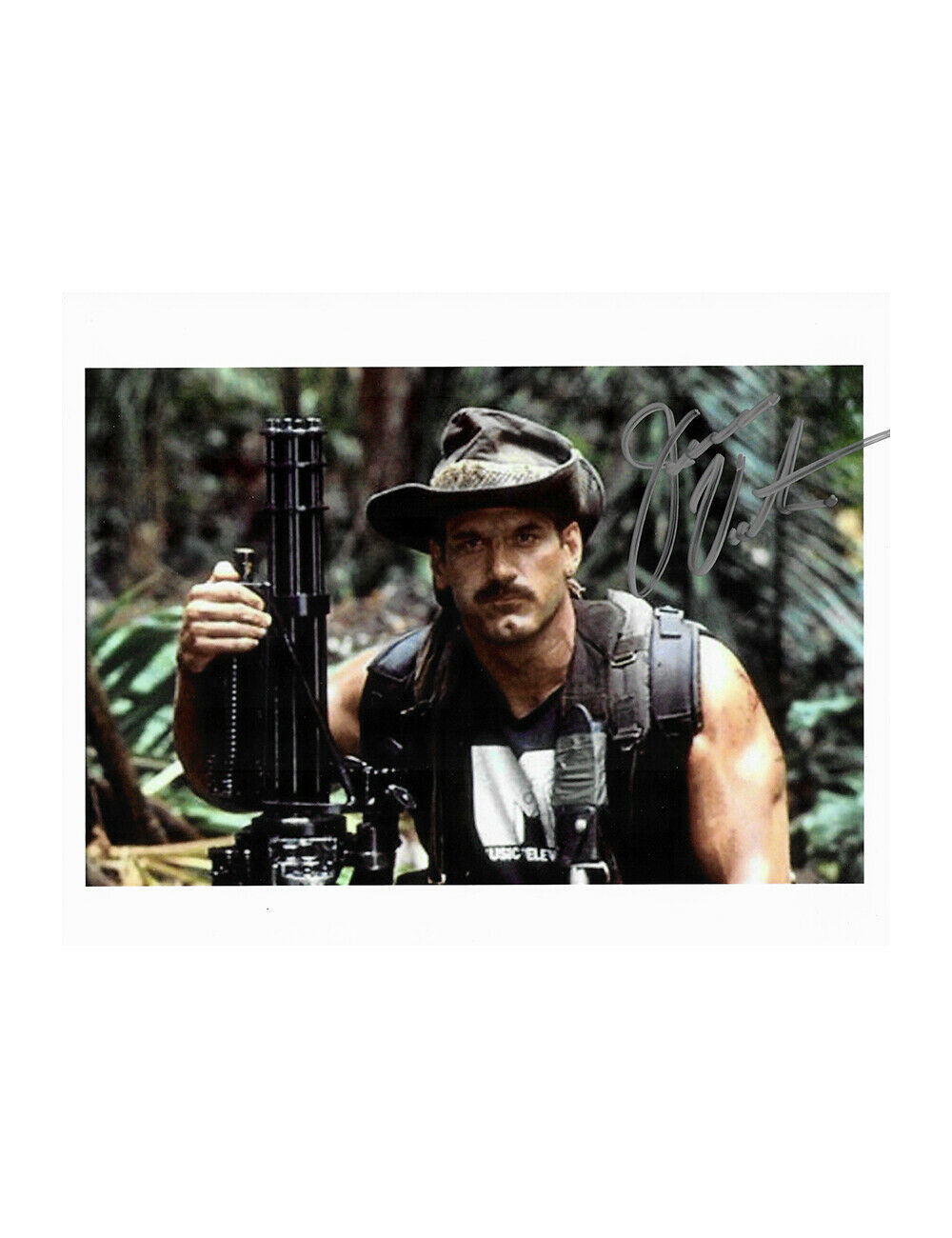 8x10 Predator Print Signed By Jesse Ventura 100% Authentic With COA