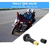 100pcs TR-413 Snap In Short Black Rubber Valve Stems TR413 Tubeless Valves
