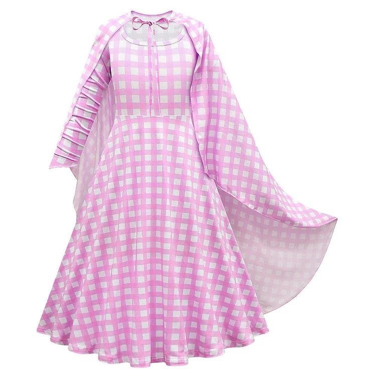 Kids Girls Barbie 2023 Margot Robbie Barbie Cosplay Costume Outfits Halloween Carnival Suit