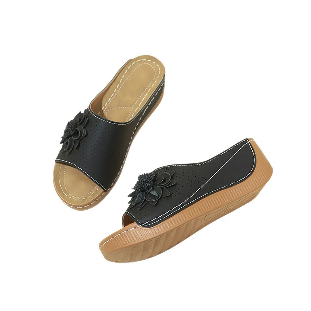 Yyvonne Spring And Summer New Slope Heded Toe Fish Mouth Slippers Women Cool Drag Large Size Women's Shoes