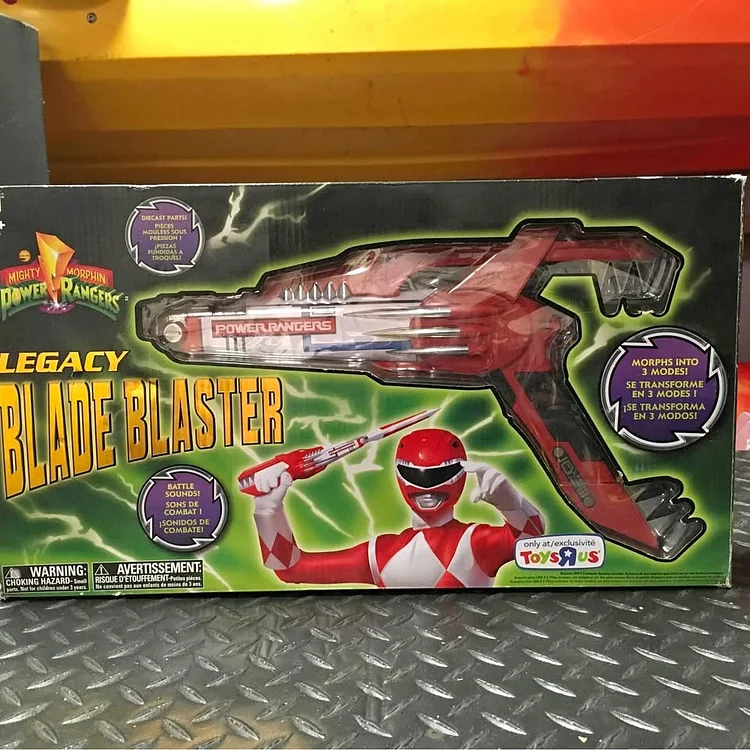 Dronehint Bandai Mighty Morphin Power Rangers Diecast Legacy Blade Blaster ToysRus Exclusive Ships to you