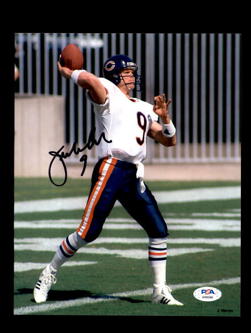 Jim McMahon PSA DNA Coa Signed Bears 8x10 Autograph Photo Poster painting