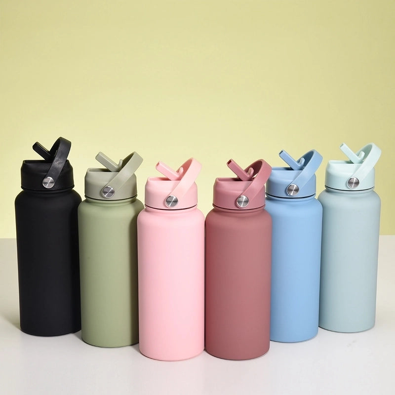 Casual Solid Color Stainless Steel Thermos Cup