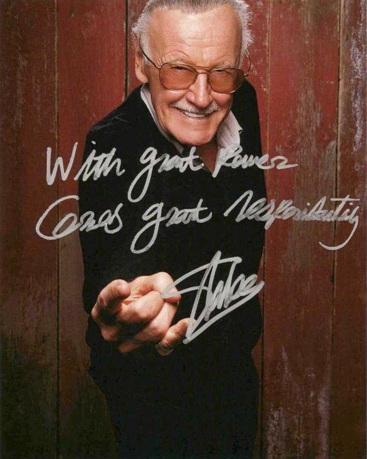 Stan Lee Spider Man Vintage Signed 8x10 Photo Poster painting Autographed REPRINT