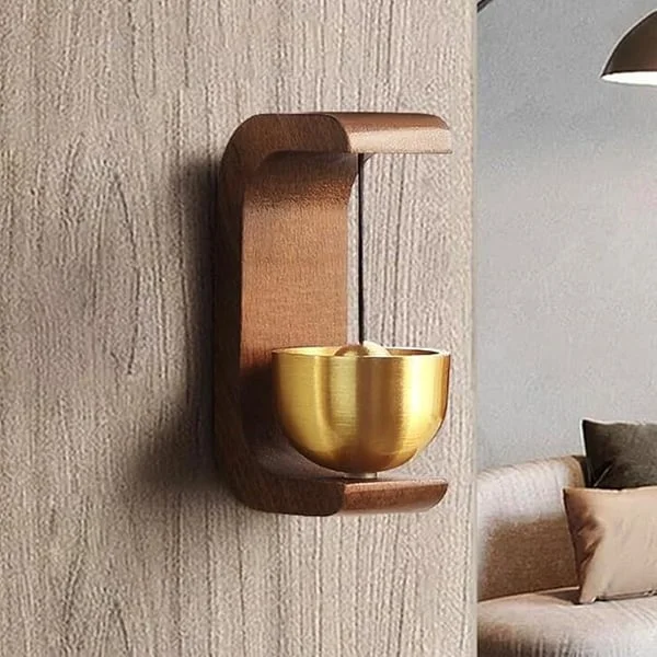 🔔 Magnetic Wooden Doorbell for All Materials