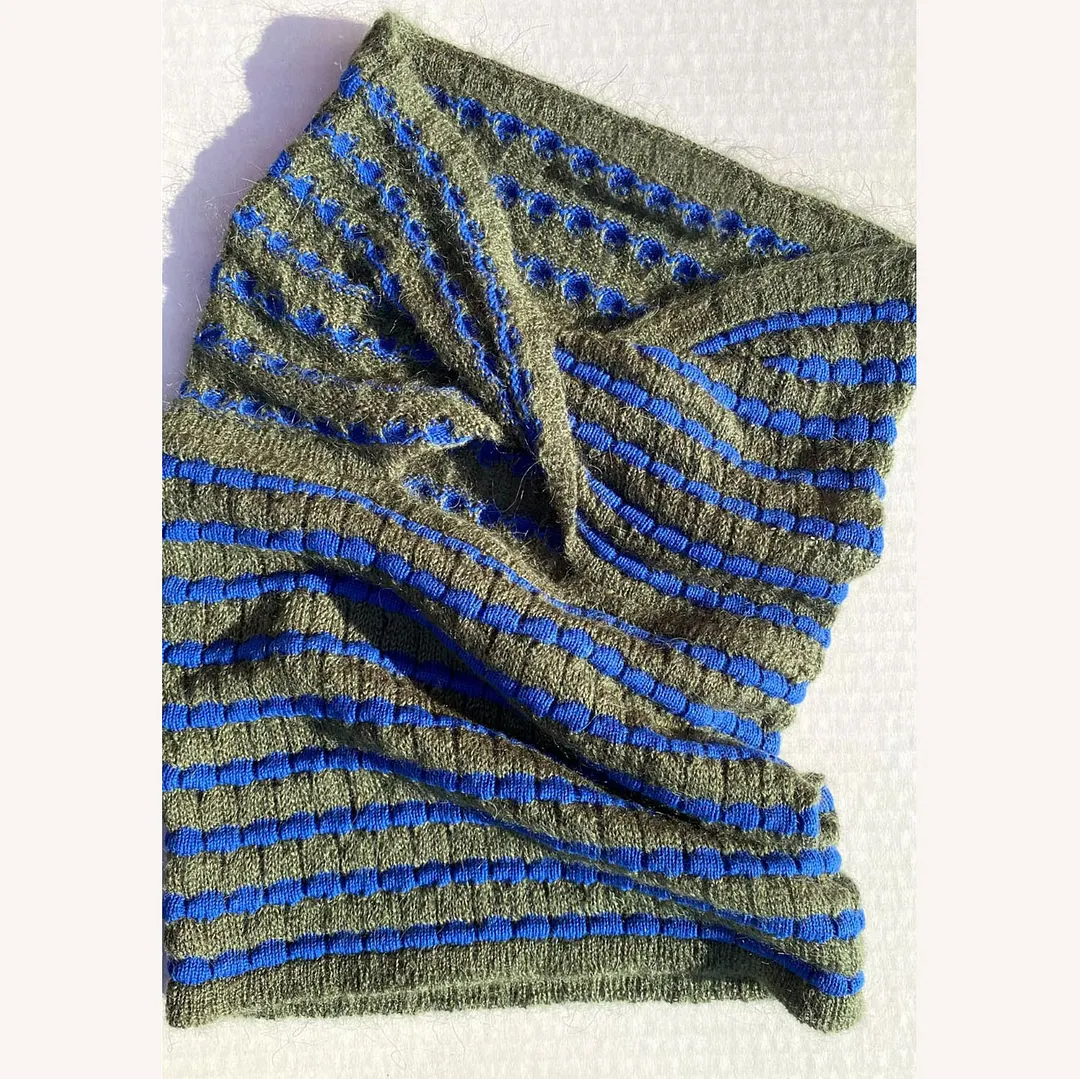 Brownm Brownm Explosion Women's Vacation Sexy Striped Sweater Knitted T-Shirt