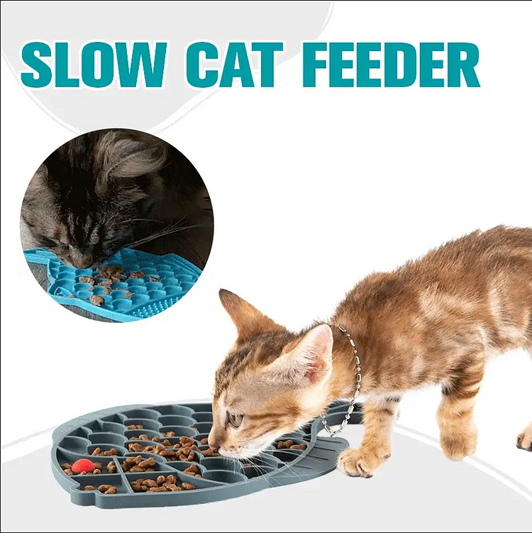 Fish-Shaped Cat Slow Feeders