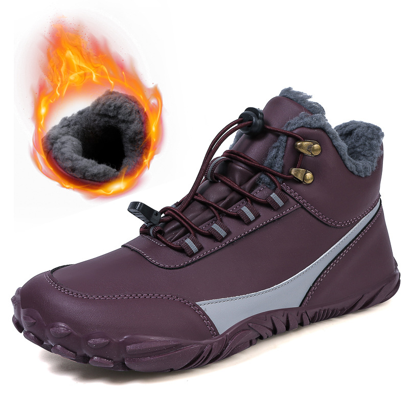 Women's Outdoor Non-slip Waterproof Warm Fleece High-top Boots