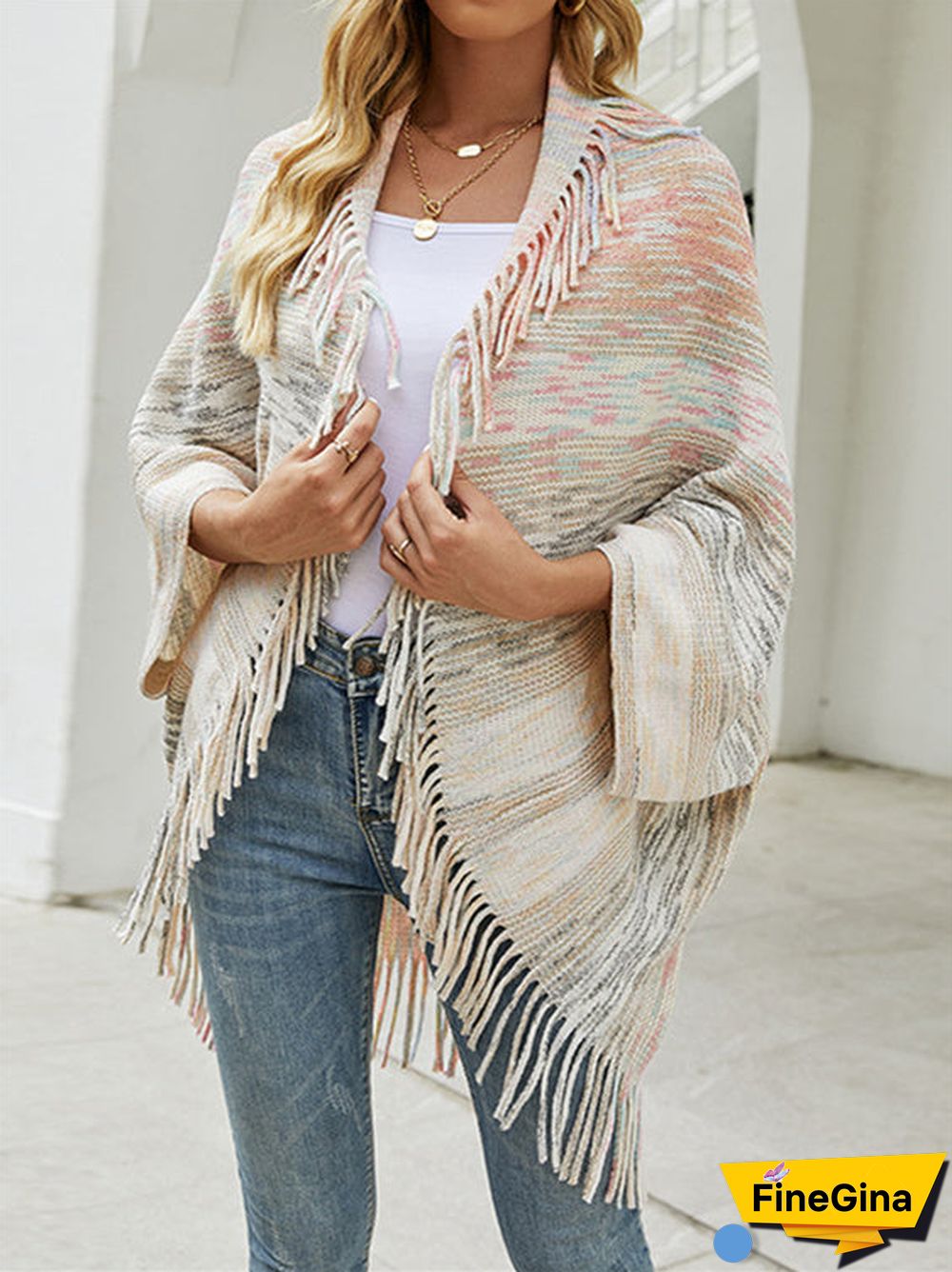 Women's Long Sleeve Tassels Cardigan Sweaters