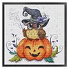 Halloween Owl-14CT Counted Cross Stitch 35*35cm