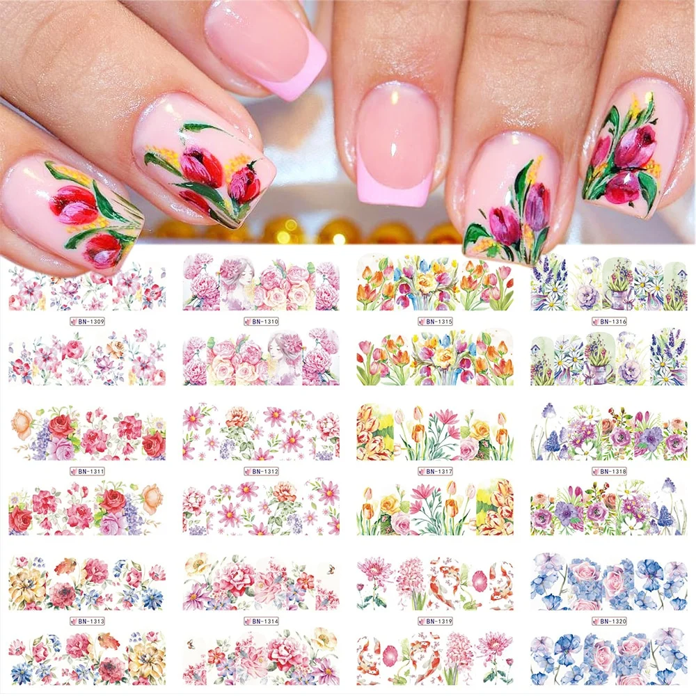 Churchf Graffiti Nail Stickers Lettering Water Nail Decals Trippy Rainbow Lips Sliders French Manicure Tips Watermarks GLJF37-48-Nail Inspo