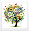(44*44cm)14CT Stamped Cross Stitch - Four Season Tree