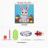 DIY Pre-Framed Rabbit Button Art Canvas Kit